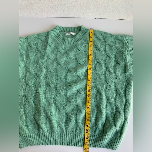 Linn33Sunny Online Apparel‎ Wool blend sweater, soft mint green, Small womens - Picture 4 of 9